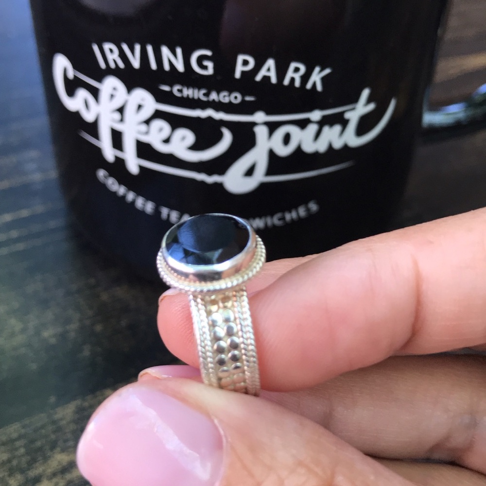 Anna Beck Black Onyx ring size 6